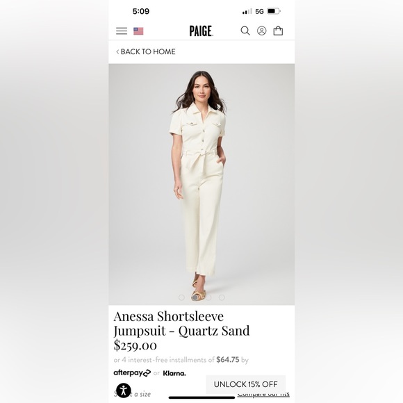 PAIGE Pants - Paige Anessa Puff Sleeve Jumpsuit in Sand Quartz